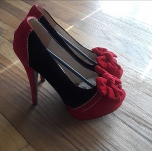 Red and Black Heels/Pumps